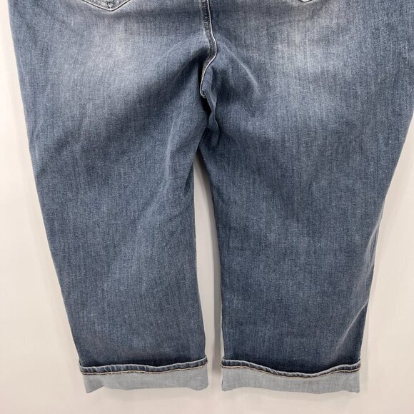 NYDJ Plus Marilyn Crop Cuff Rockie Straight Capris Shorts Women's NWT 22W - Picture 7 of 12